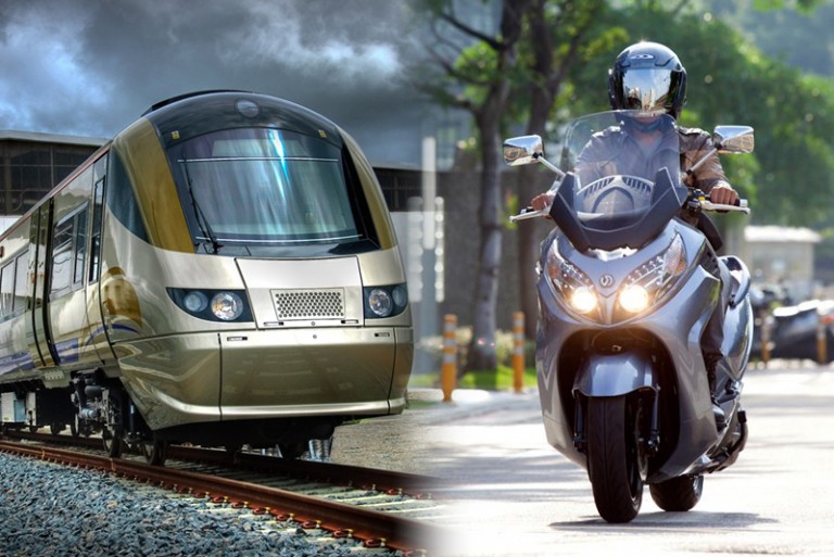 Gautrain Vs MAXSYM Scooter!