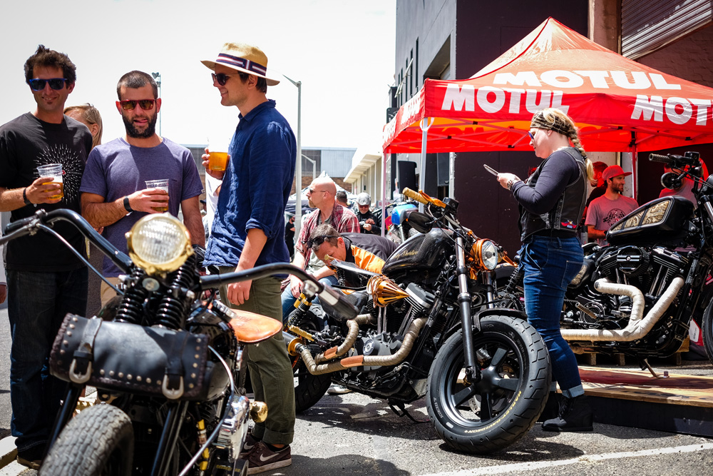The Woodstock Moto Co. Garage Built Show - ZA Bikers
