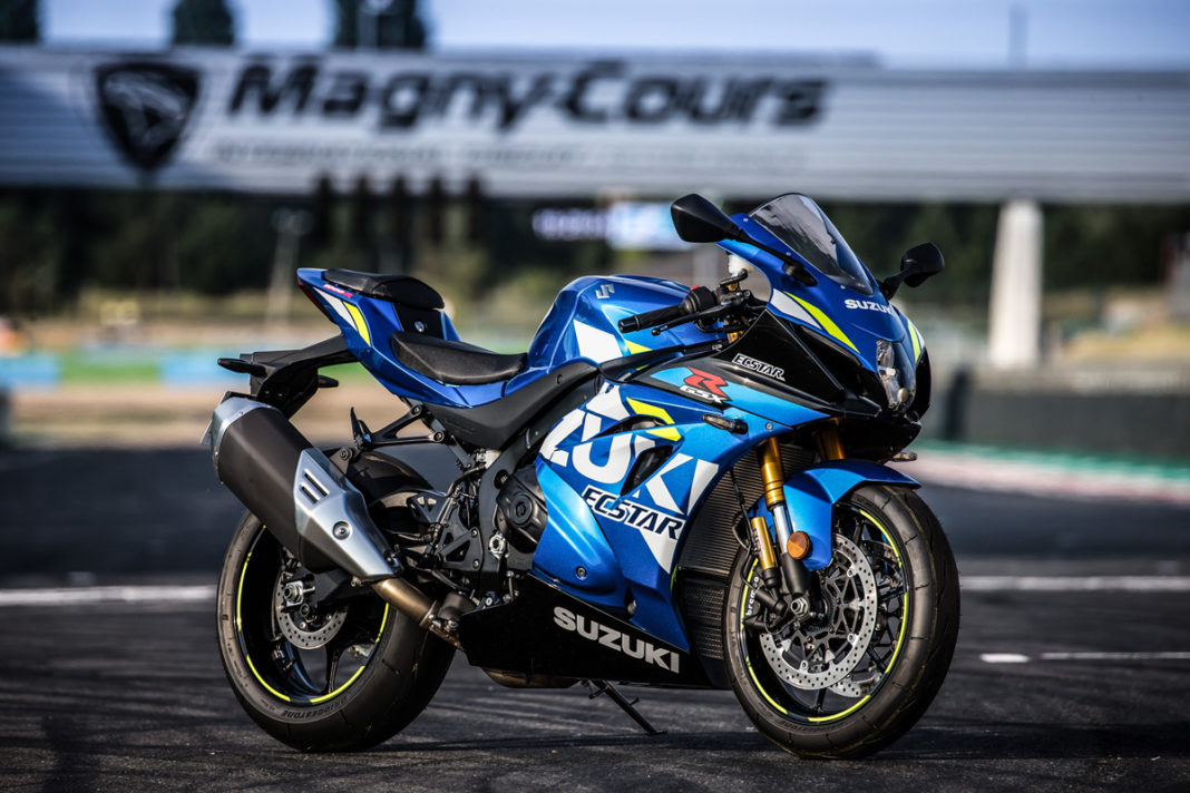 Riding the 2019 Suzuki GSXR 1000 R at MagnyCours. ZA