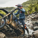 Luke Walker getting through cold streams and slippery passes during Race Day 1 of the Motul Roof of Africa, by ZCMC