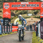 Wade Young heads out onto the route for Race Day 1 of the Motul Roof of Africa, by ZCMC