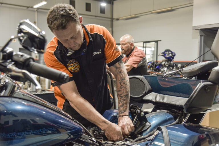 Wrenching Away with Harley-Davidson Gold Rand