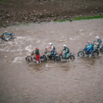Top 6 in Gold making their way through a river crossing, by ZCMC
