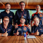Clockwise_ Jens Hainbach, Stefan Pierer, Francesco Guidotti, Hubert Trunkenpolz, Brad Binder and Pit Beirer-1