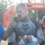 Brett Swanepoel going for the top step at this year’s Roof of Africa 2024 as part of the Trademore Sherco powered by Motul team