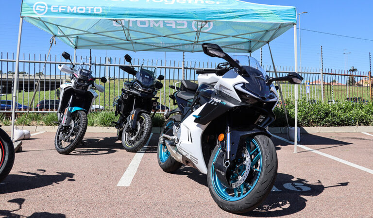 Bikeshop Rivonia and CFMOTO, poised to shoot the lights out!