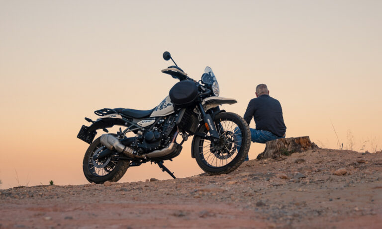 Kicking off Turkana Safari on my Royal Enfield
