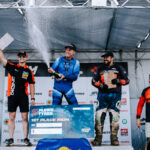 Overall podium for Top 5 Iron, Tom Classen not there (4), Ian Rall (2), Gideon Malherbe (1), Seamus Mcarthy (3) and Zane Do Amaral (5)