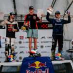 Overall podium of Top 5 Gold Roof of Africa, Mario Roman (4), Mani Lettenbichler (2), James Moore (1), Billy Bolt (3) and Mitch Brightmore (5)