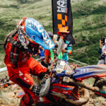 Will Slater on the route on the final stage of ROA